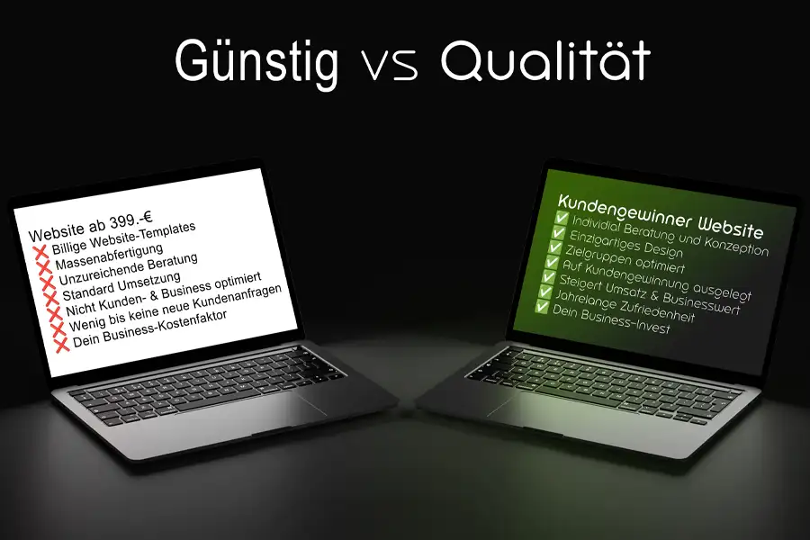 Günstige Website, eine gute oder schlechte Entscheidung?